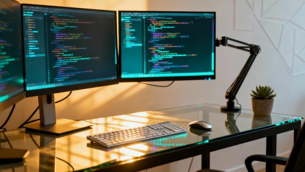 Mejores software de programación en pantallas de ordenador.