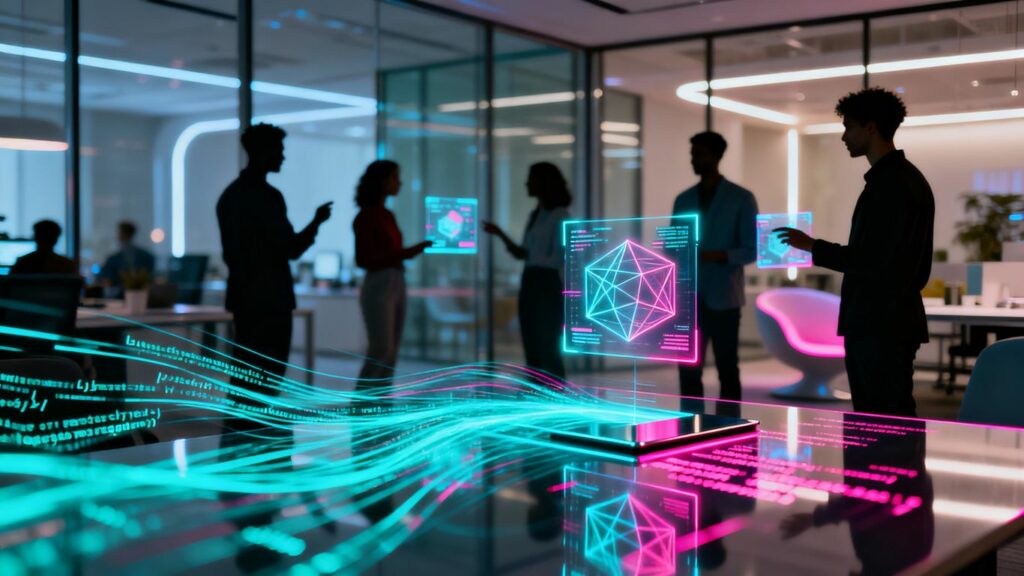 Software de programación impulsando la innovación empresarial.